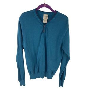 Scandia Woods mens V-neck Ribbed Knit Sweater Size M